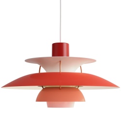 Louis Poulsen – PH5 mini pendant, hues of red