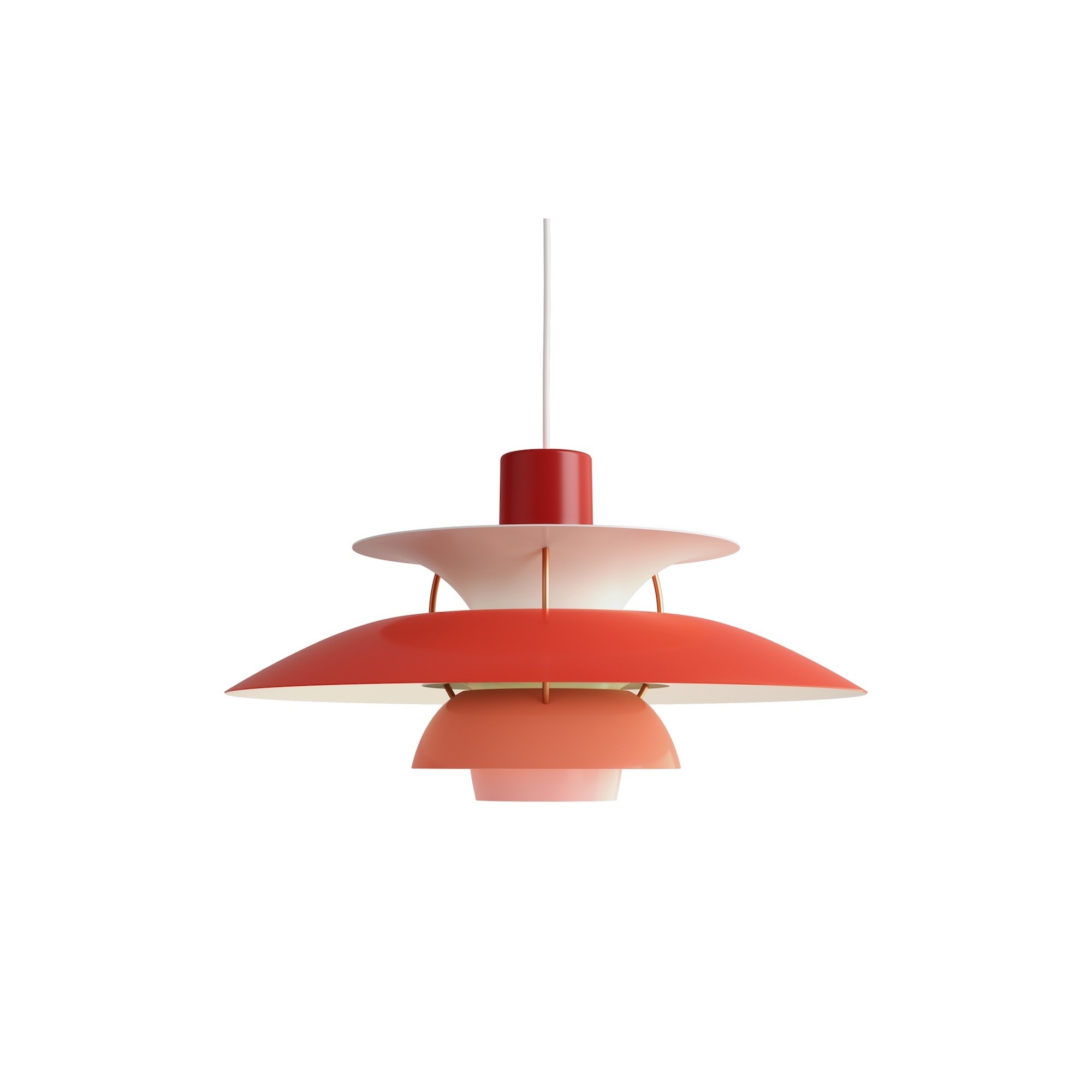 Louis Poulsen – PH5 mini pendant, hues of red