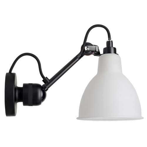 black / round opal glass - Gras 304 - wall lamp - DCW éditions