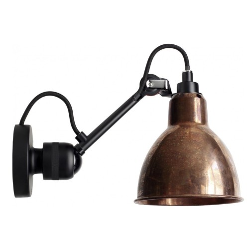 black / round raw copper - Gras 304 - wall lamp - DCW éditions