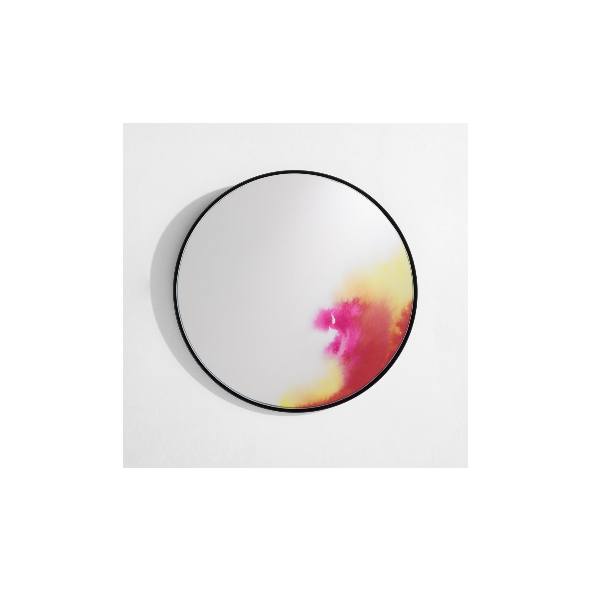 small Francis mirror - pink & yellow - Petite Friture