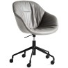 Soft - Grey 854 Silk leather - black swivel base - AAC153 Soft - HAY