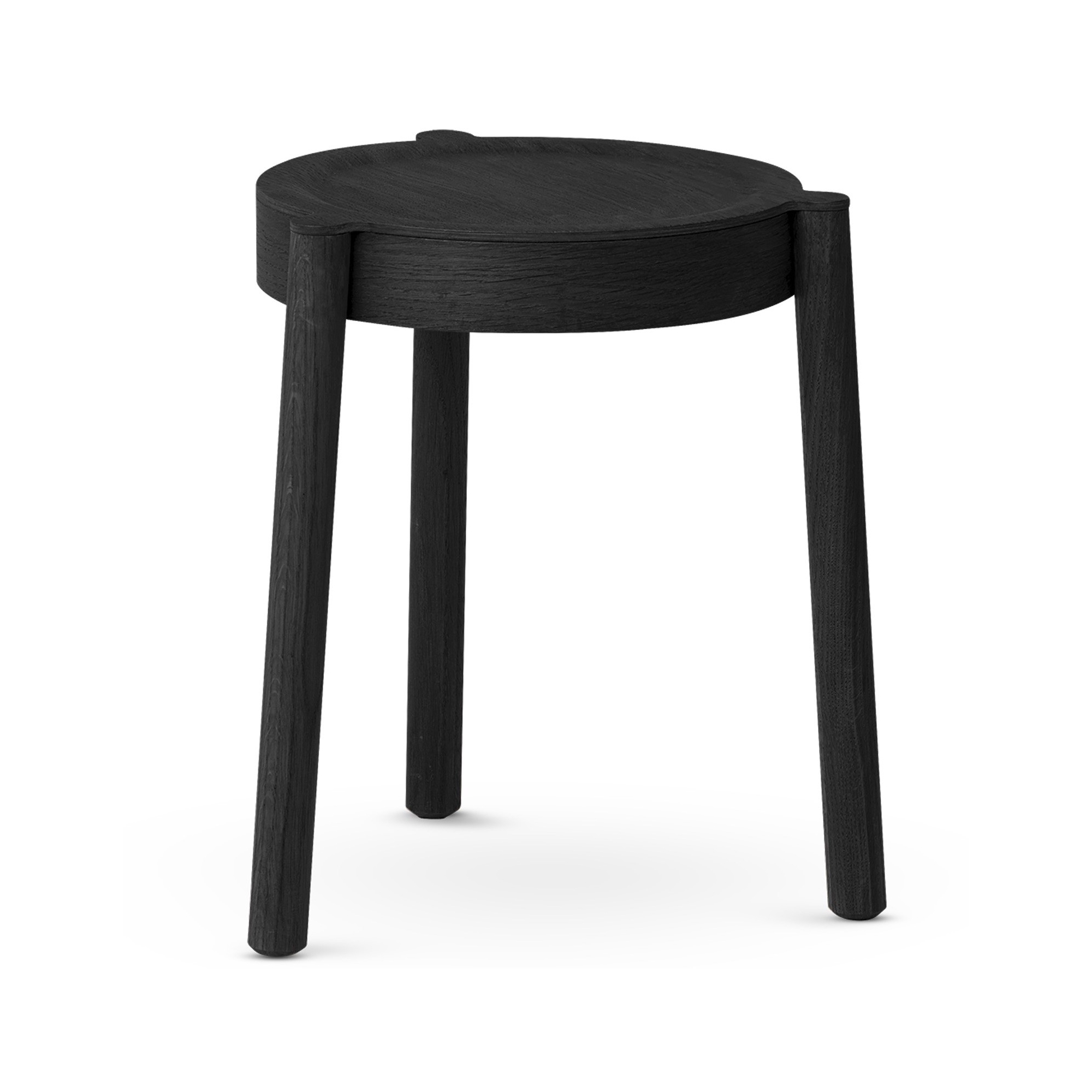 chêne peint en noir - tabouret Pal - Northern