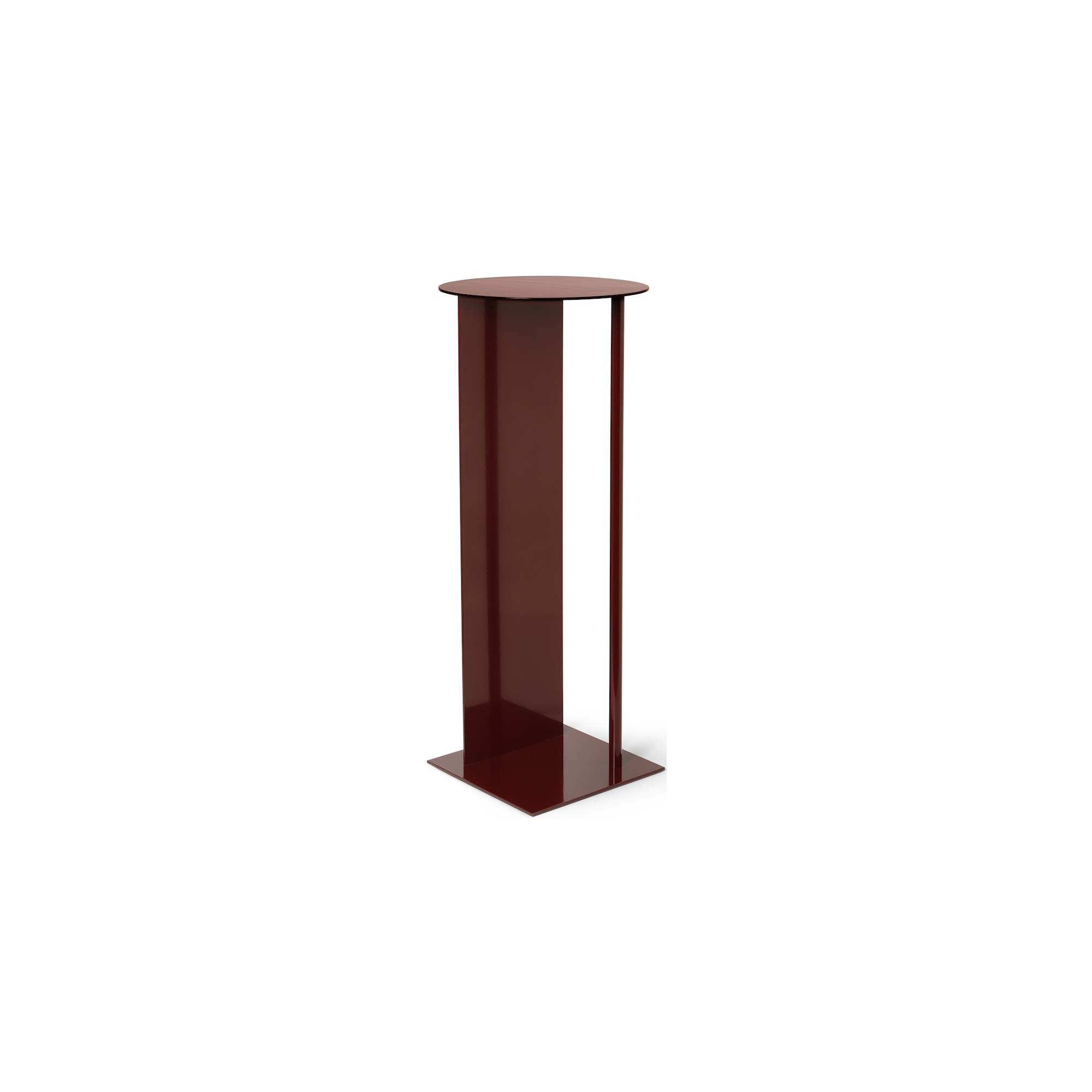 OUT OF STOCK - Place Pedestal - glossy red brown - Ferm Living