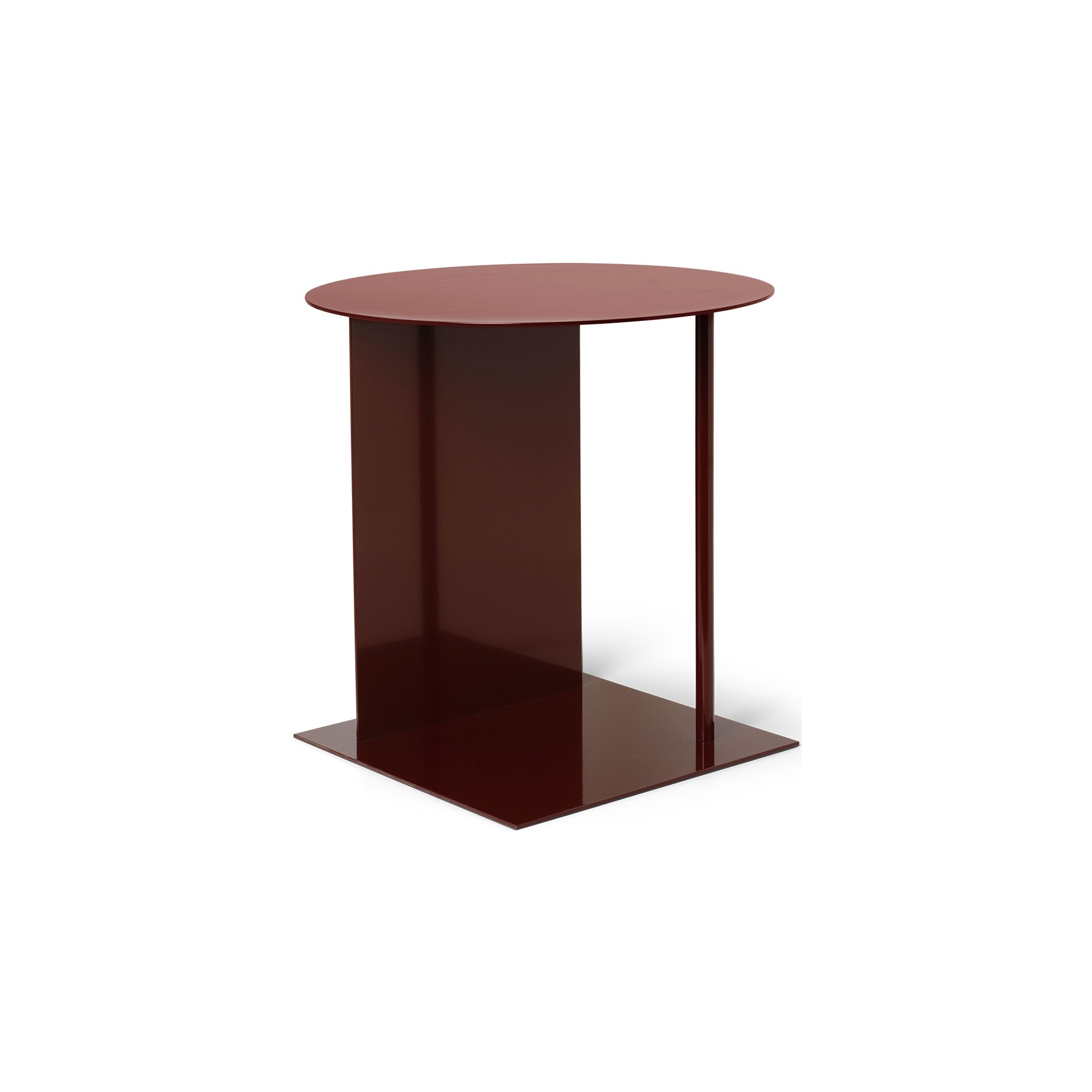 ÉPUISÉ - table d'appoint Place - marron rouge brillant - Ferm Living