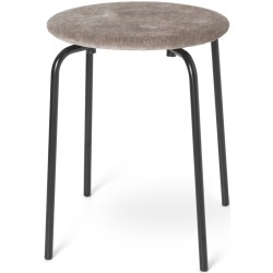 Herman stool - upholstered - Brushed warm grey - Ferm Living