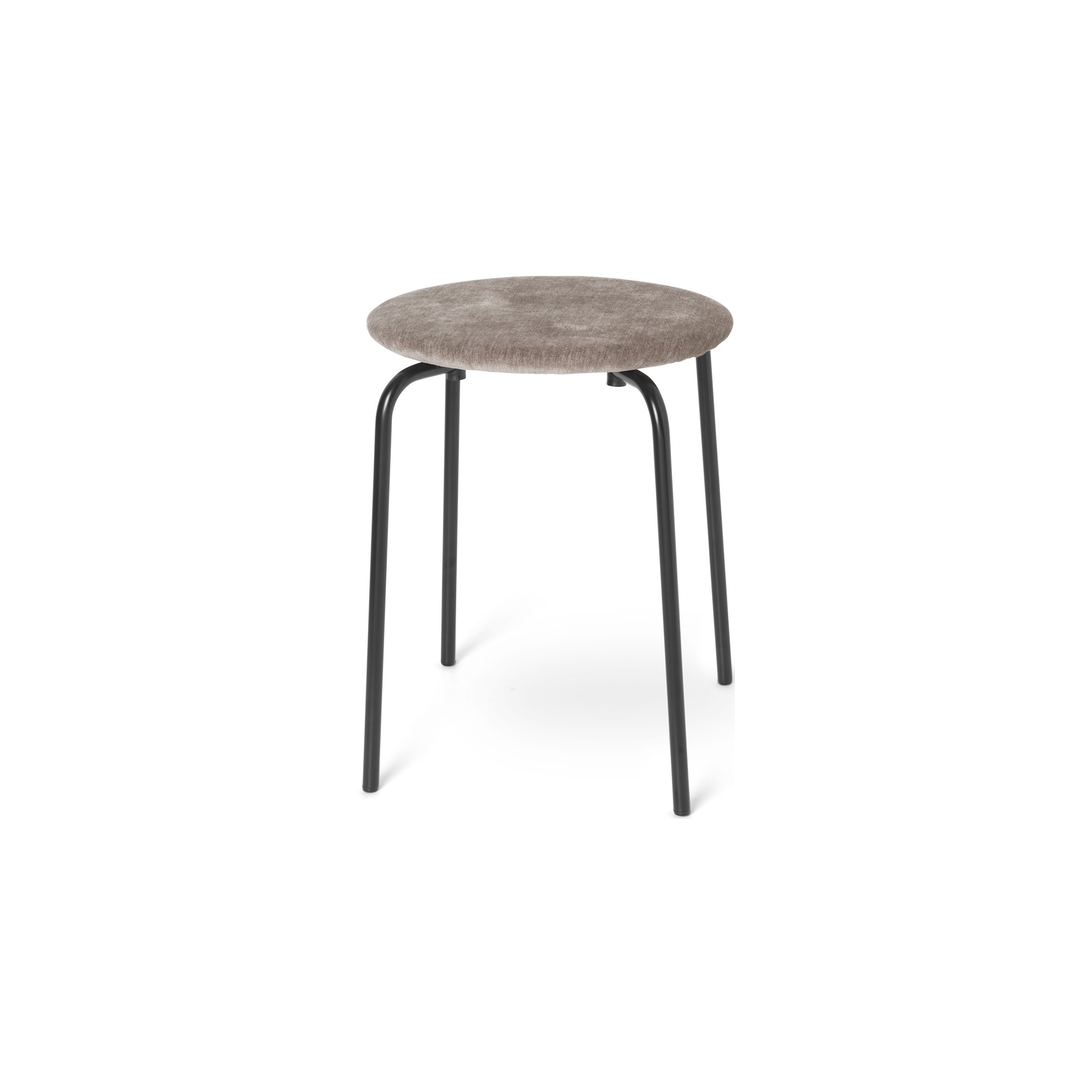 Herman stool - upholstered - Brushed warm grey - Ferm Living