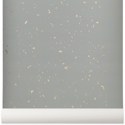 EPUISE - gris - papier peint Confetti - Ferm Living