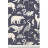 bleu foncé - papier peint Animals - Katie Scott - Ferm Living