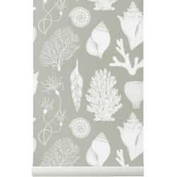 SOLD OUT Aqua - Shells Wallpaper - Katie Scott - Ferm Living