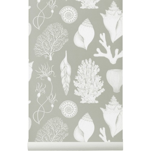 SOLD OUT Aqua - Shells Wallpaper - Katie Scott - Ferm Living