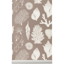 SOLD OUT dusty rose - Shells Wallpaper - Katie Scott - Ferm Living