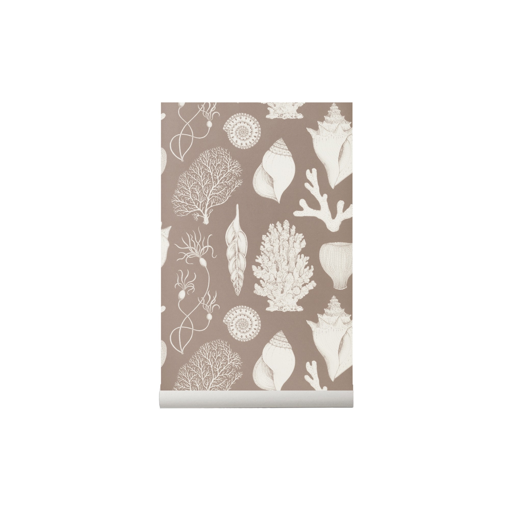 SOLD OUT dusty rose - Shells Wallpaper - Katie Scott - Ferm Living