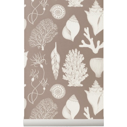 SOLD OUT dusty rose - Shells Wallpaper - Katie Scott - Ferm Living