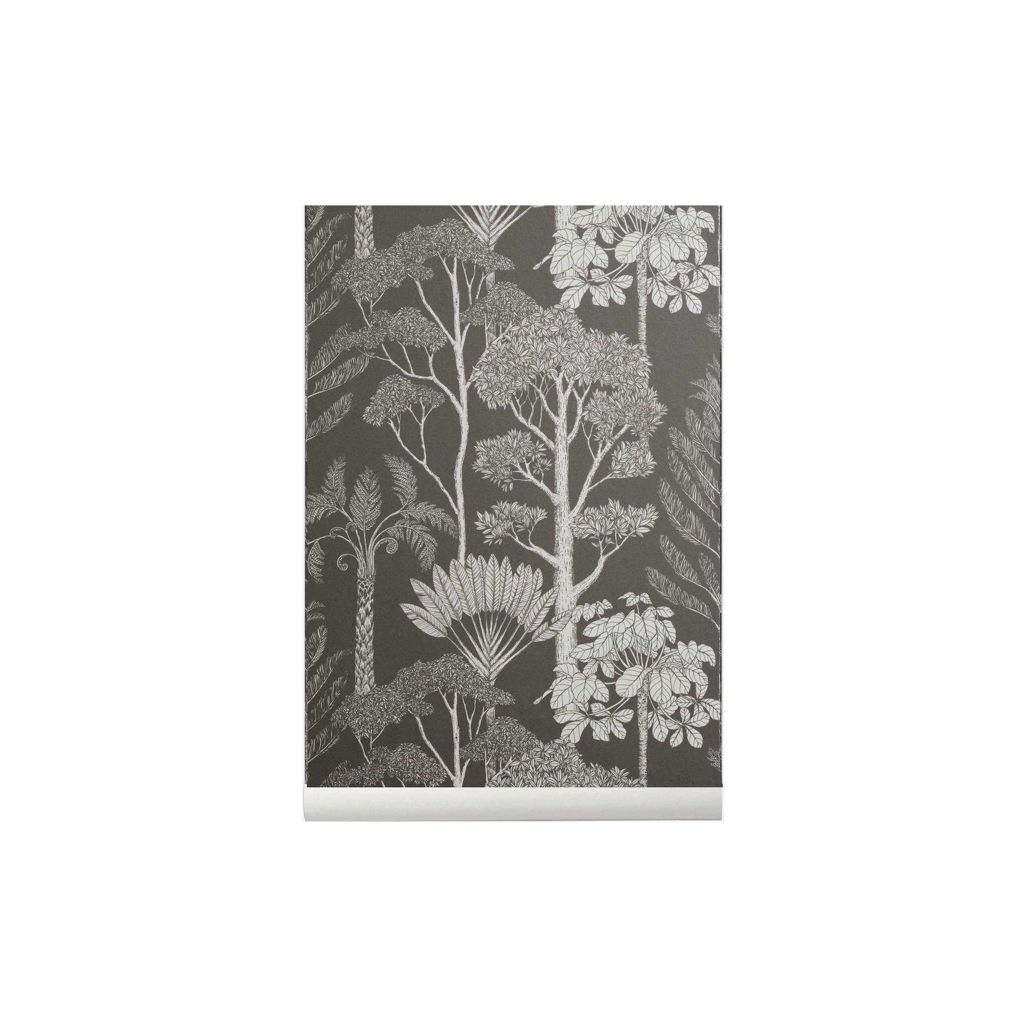 SOLD OUT brown/grey - Trees Wallpaper - Katie Scott - Ferm Living