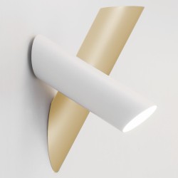 Tubes Large wall lamp - white/light gold - Nemo lighting