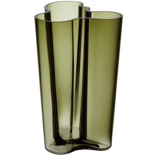 Aalto vase 251mm, moss green - 1025668 - Iittala