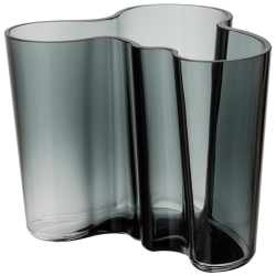 Aalto vase 160mm, dark grey - 1020905 - Iittala