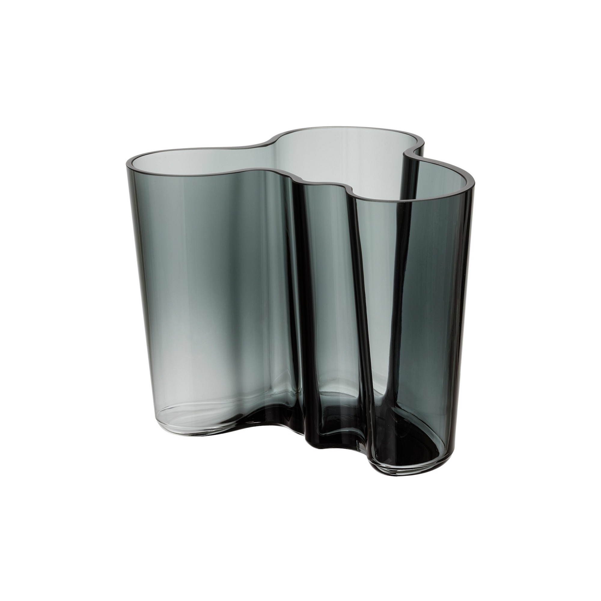 Aalto vase 160mm, dark grey - 1020905 - Iittala