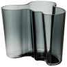 Aalto vase 160mm, dark grey - 1020905 - Iittala