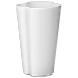 Aalto vase 220mm, white opal - 1024741 - Iittala