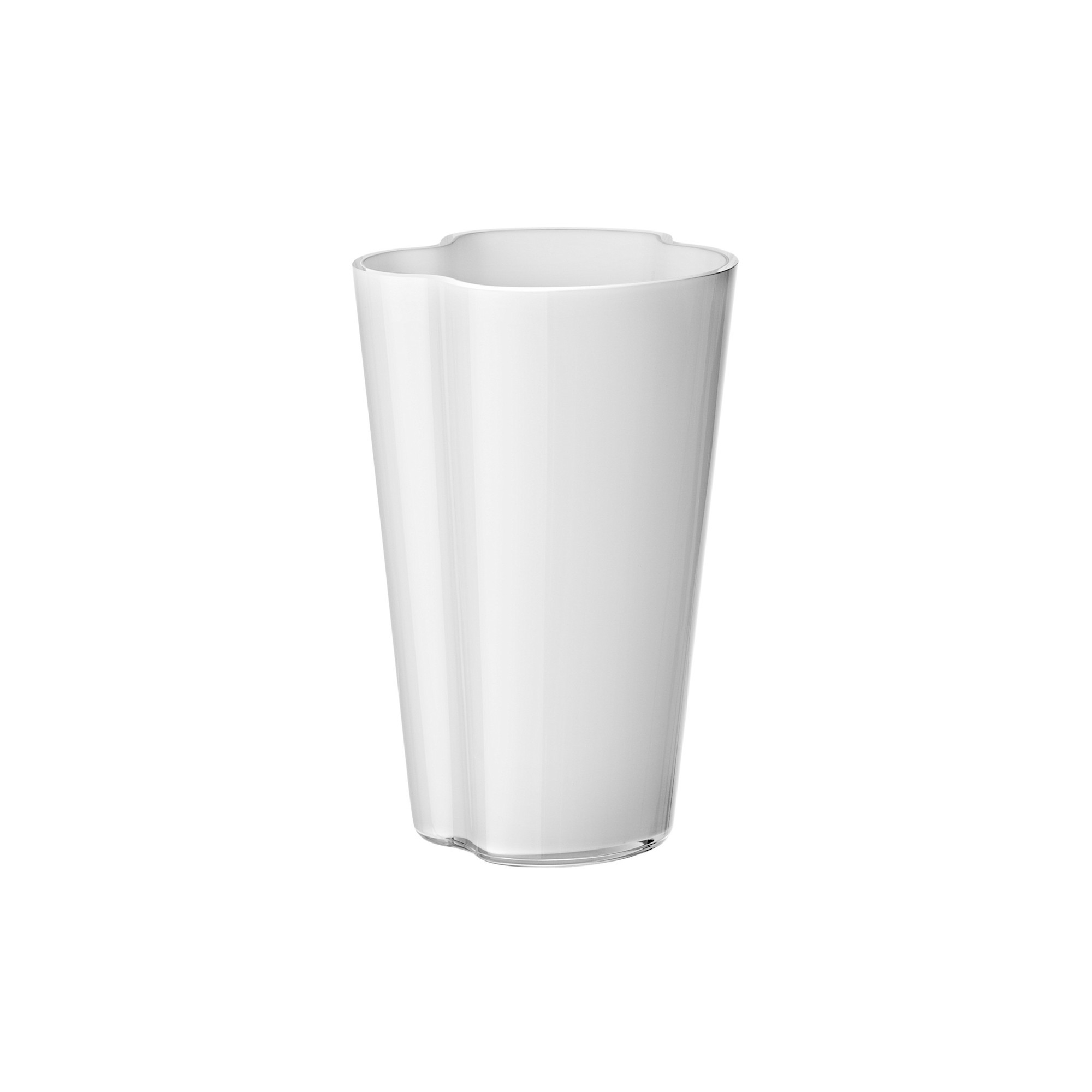 Aalto vase 220mm, white opal - 1024741 - Iittala