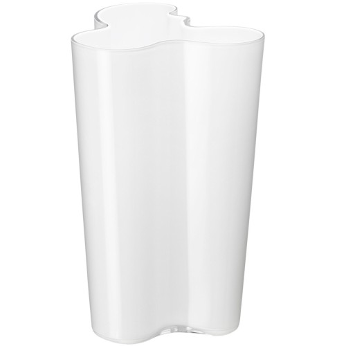 Aalto vase 251mm, white opal - 1007155 - Iittala