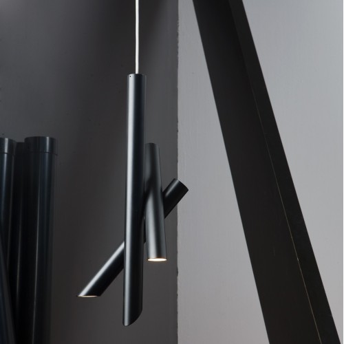 Tubes 3 pendant - black/black - Nemo lighting