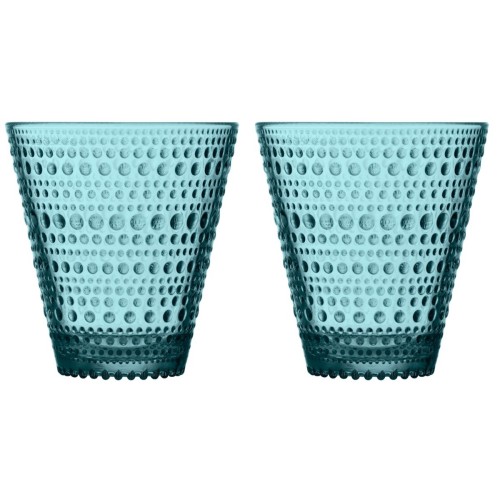 2 x verres 30cl Kastehelmi - bleu océan - 1027323 - Iittala