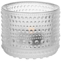 Kastehelmi candle holder - frosted clear - 1007664 - Iittala