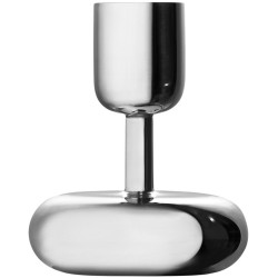 bougeoir Nappula - H10,7cm - acier inoxydable poli - Iittala