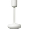 H18,3cm - white - candleholder Nappula