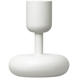 H10,7cm - white - candleholder Nappula