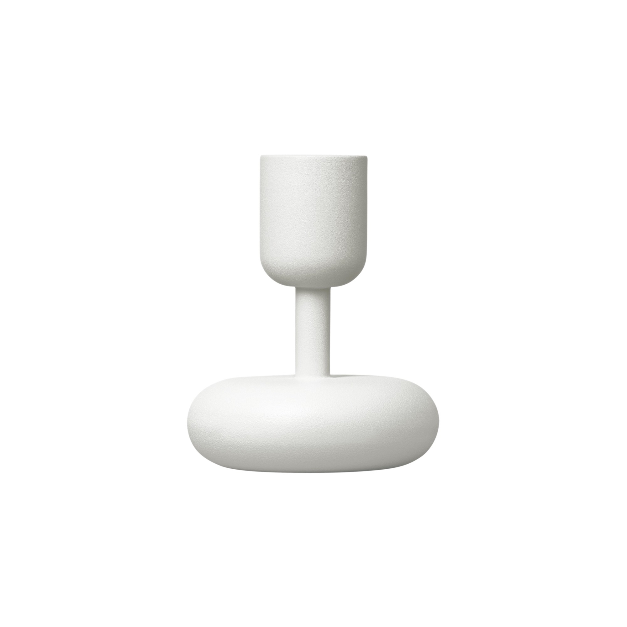 H10,7cm - white - candleholder Nappula