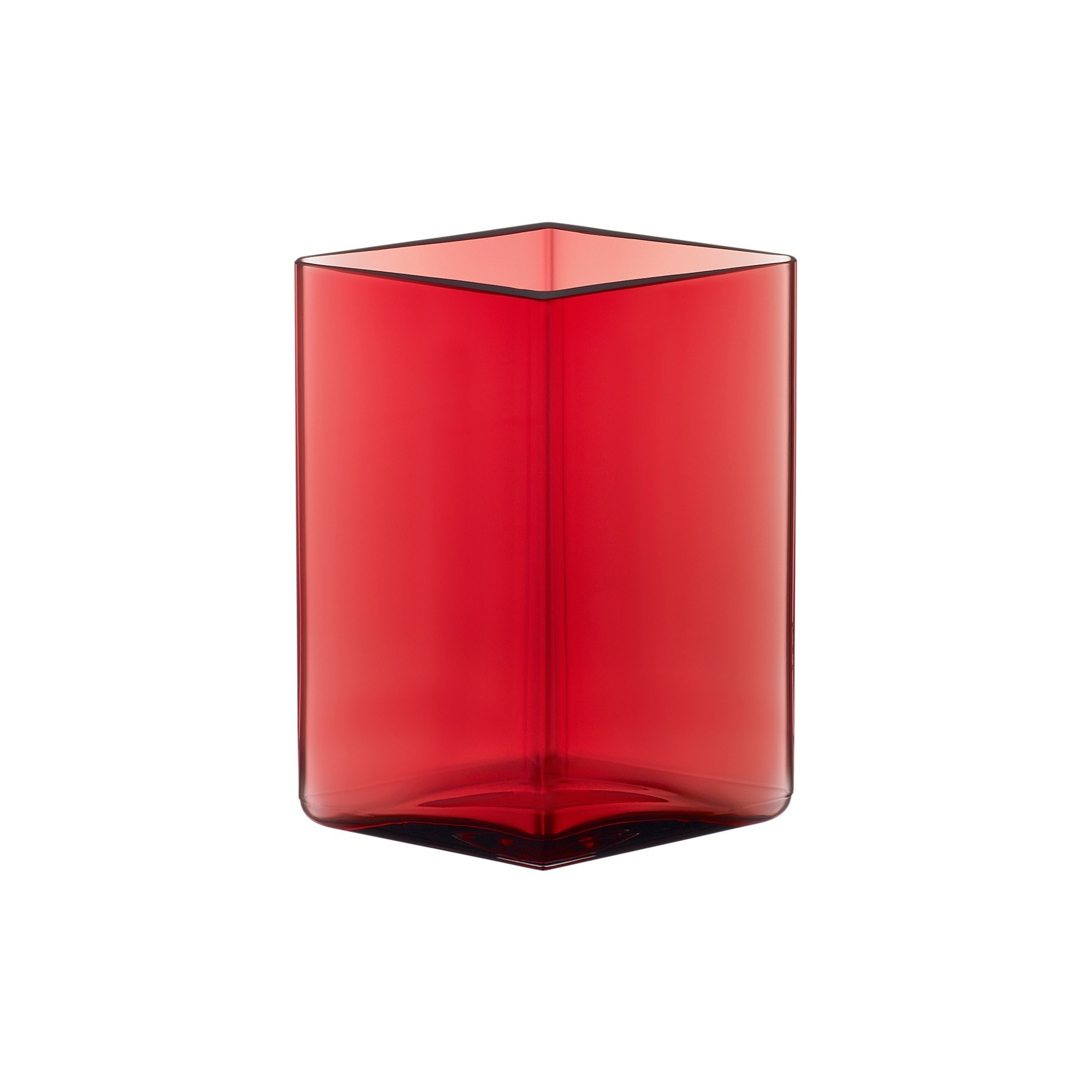 11.5 x 14 cm - cranberry - Ruutu vase - Iittala