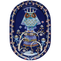 EPUISE - 41cm - plat ovale Taika bleu - 1011641 - Iittala