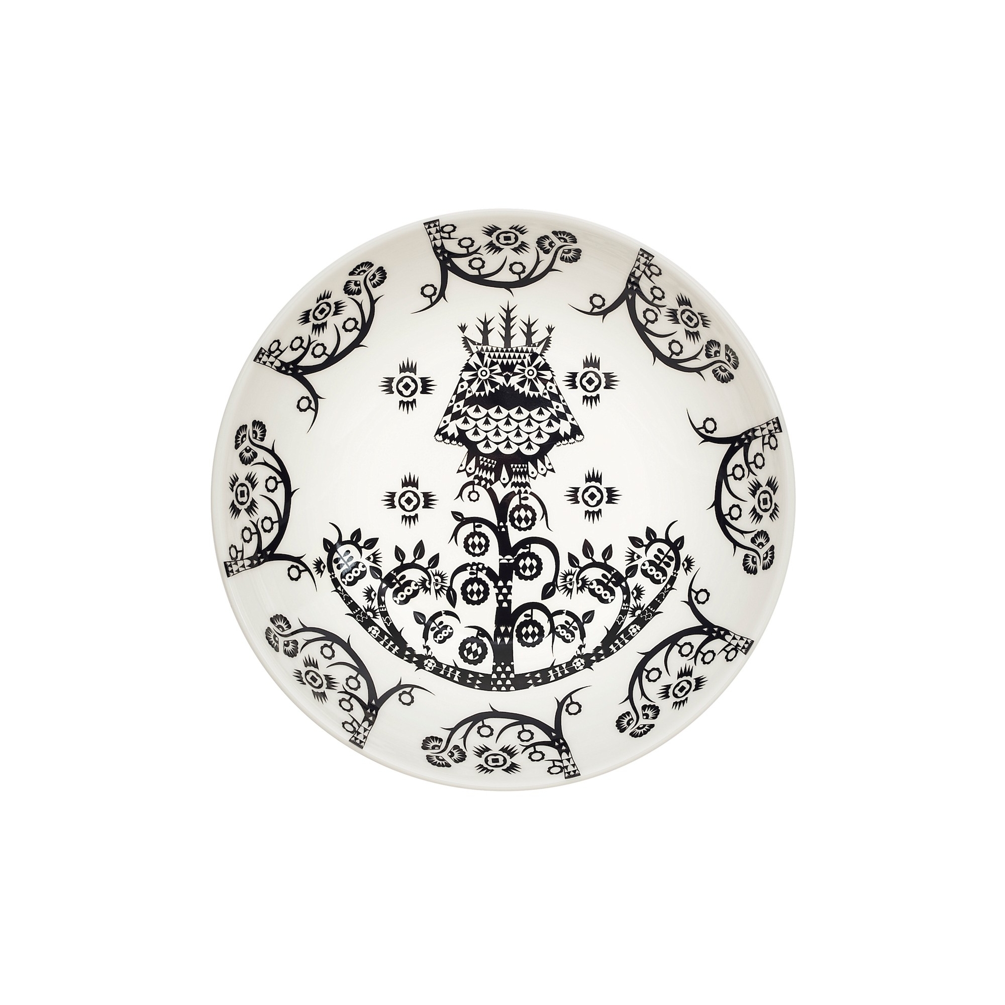 Ø20cm - assiette creuse Taika noire - 1023851 - Iittala