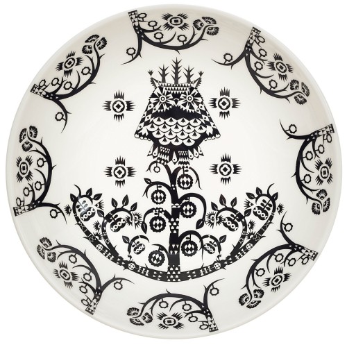 Ø20cm - assiette creuse Taika noire - 1023851 - Iittala