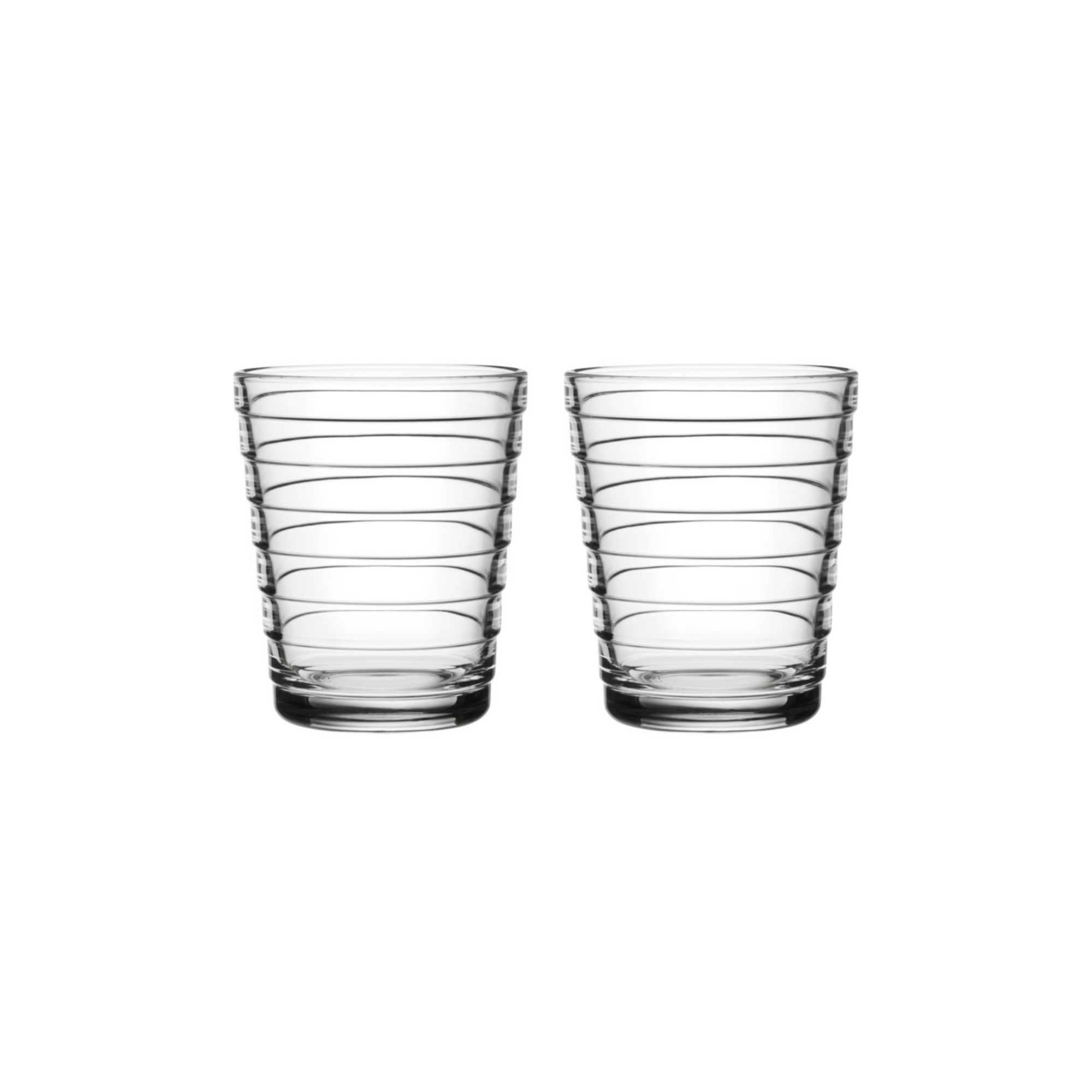 22cl - 2 x Aino Aalto clear tumbler - 1008545