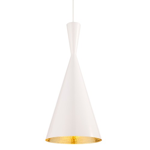 Beat Tall - white / brass - Tom Dixon