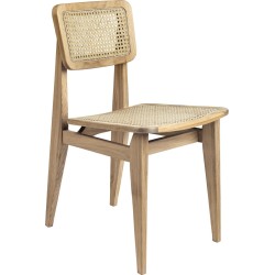 oiled oak - french cane seat & backrest - C-chair - Gubi