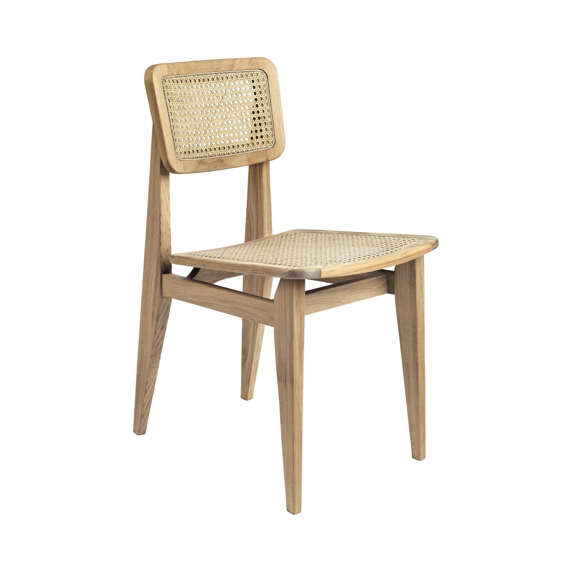 oiled oak - french cane seat & backrest - C-chair - Gubi