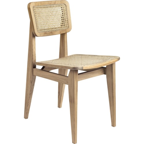 oiled oak - french cane seat & backrest - C-chair - Gubi