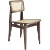 american walnut - french cane seat & backrest - C-chair - Gubi