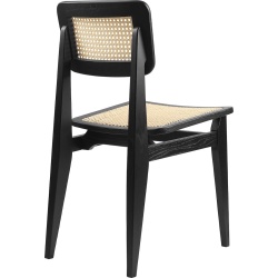 black stained oak - french cane seat & backrest - C-chair - Gubi