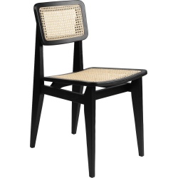 black stained oak - french cane seat & backrest - C-chair - Gubi