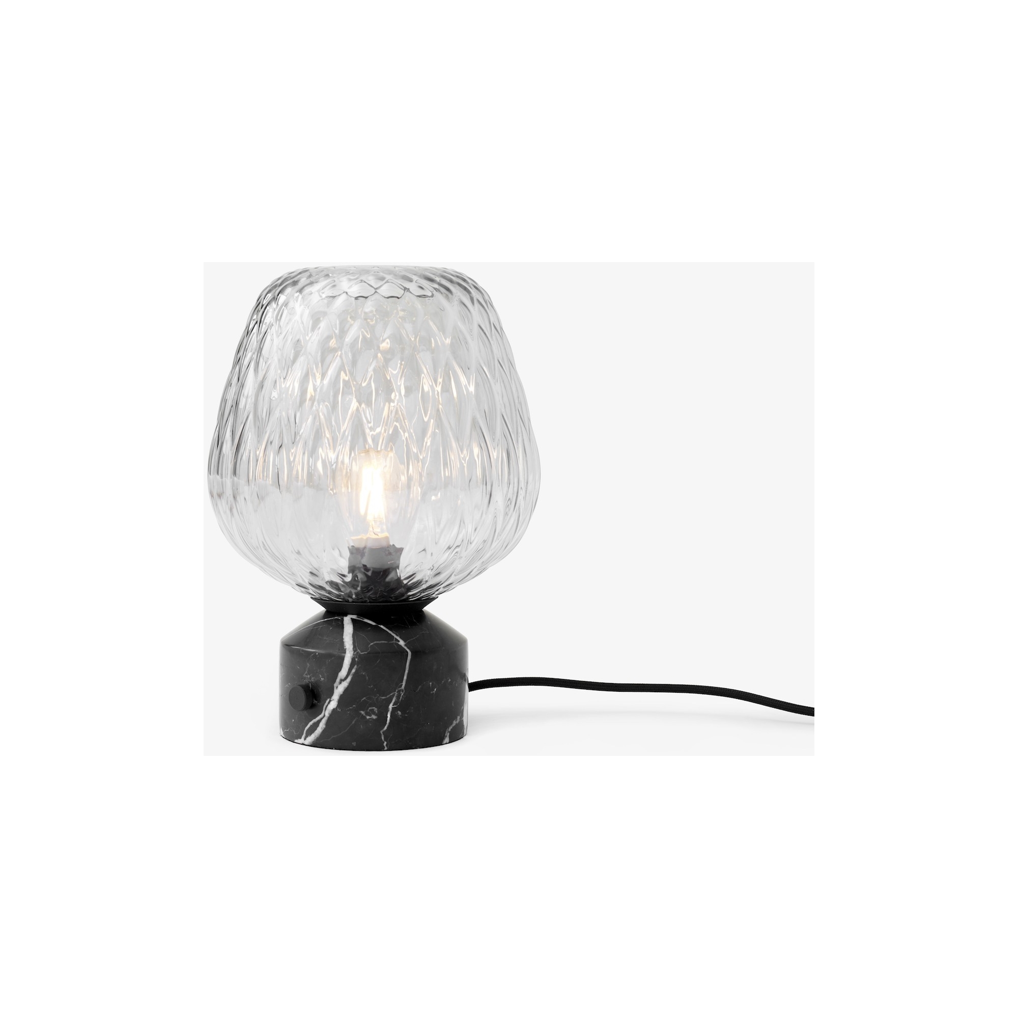 SW6 - silver, black marble - Blown table lamp - &Tradition