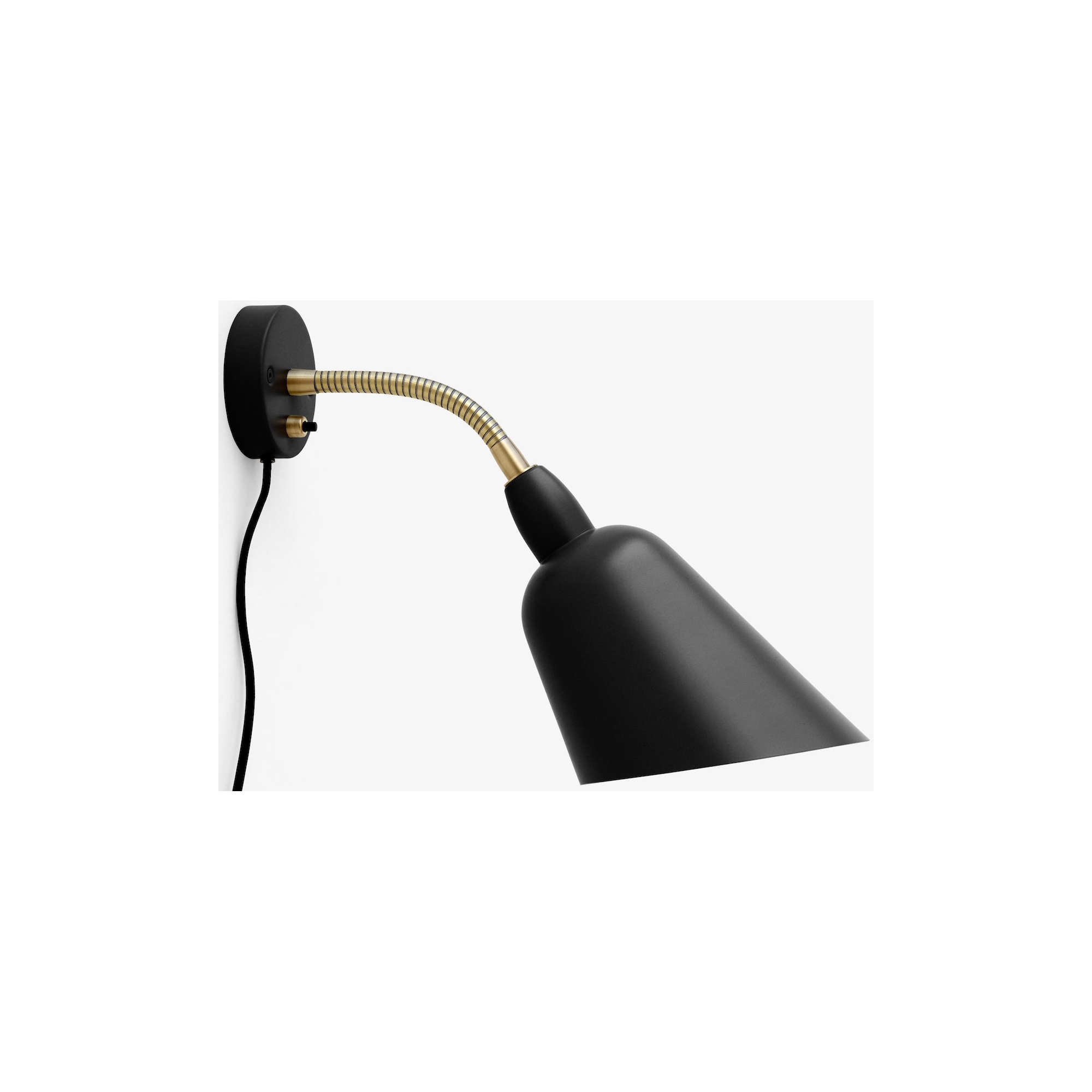 black / brass - AJ9 Bellevue wall lamp - &Tradition