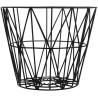 L - black - Wire basket - Ferm Living