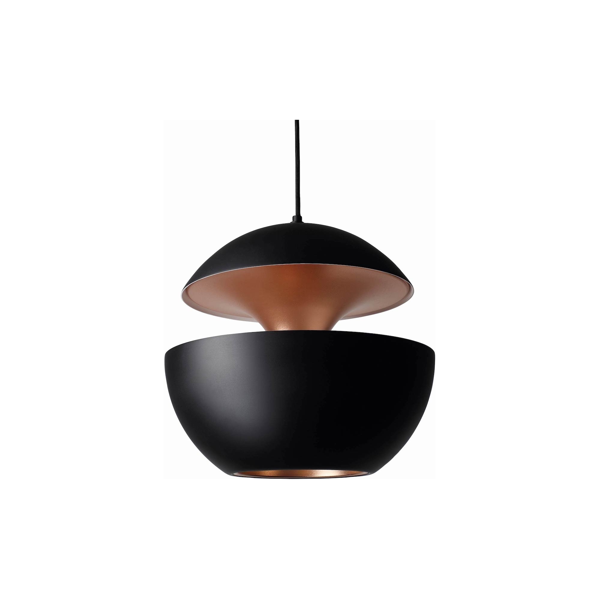 Ø175mm Here Comes the Sun pendant – black/copper – DCW éditions